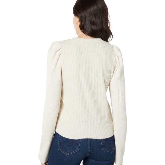 Like new - Splendid London Rib Puff Sleeve Top, L - Picture 2 of 8